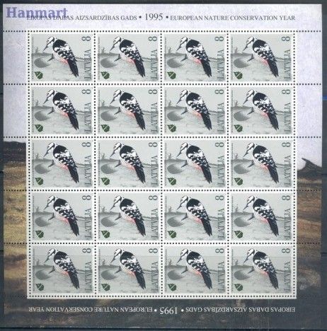 Znaczek Łotwa 1995 Mi ark 403-405 Czyste **