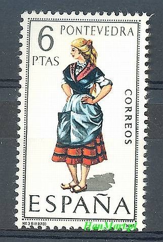 Znaczek Hiszpania 1970 Mi 1845 Czyste **