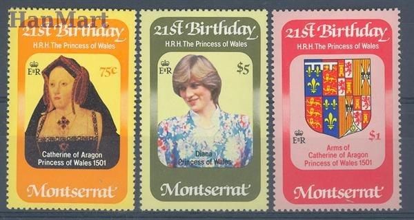 Znaczek Montserrat 1982 Mi 494-496 Czyste **
