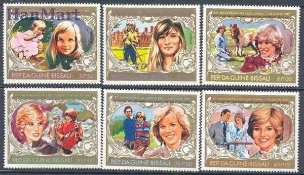Znaczek Gwinea Bissau 1982 Mi 630-635 Czyste **