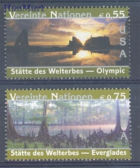 Znaczek Narody Zjednoczone Wiedeń 2003 Mi 397-398 Czyste **