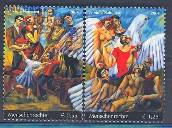 Znaczek Narody Zjednoczone Wiedeń 2004 Mi 430-431 Czyste **