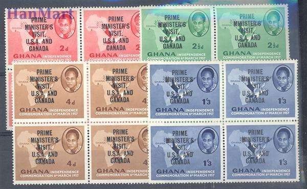 Znaczek Ghana 1958 Mi 32-35 Czyste **