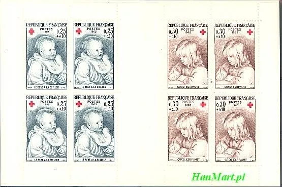 Znaczek Francja 1965 Mi mh 1532-1533 Czyste **