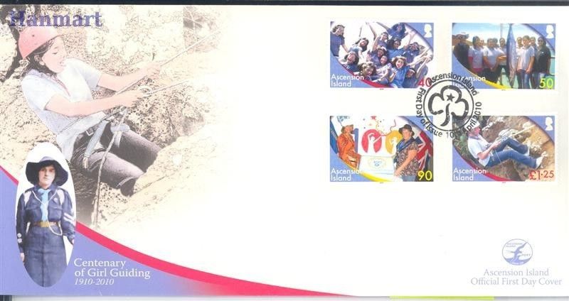 Znaczek Wyspa Wniebowstąpienia 2010 Mi 1103-1106 FDC