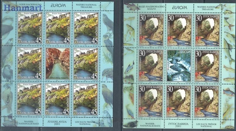 Znaczek Jugosławia 2001 Mi ark 3031-3032 Czyste **