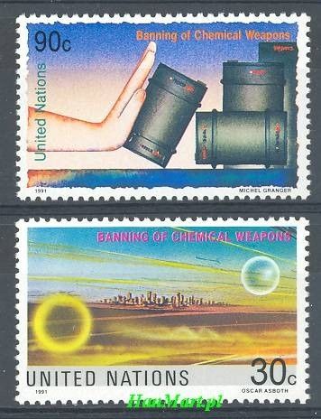 Znaczek Narody Zjednoczone Nowy Jork 1991 Mi 617-618 Czyste **