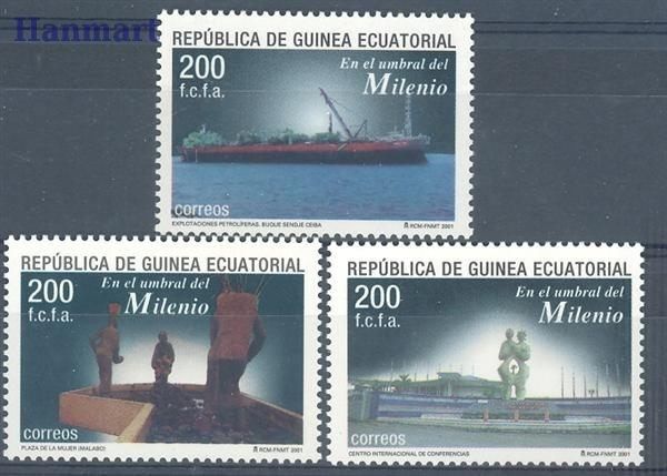 Znaczek Gwinea Równikowa 2002 Mi 1910-1912 Czyste **