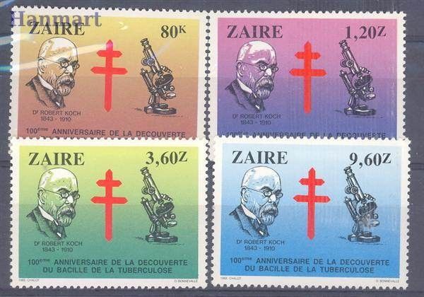 Znaczek Kongo Kinszasa / Zair 1983 Mi 812-815 Czyste **