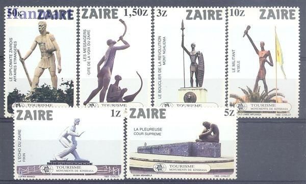 Znaczek Kongo Kinszasa / Zair 1983 Mi 816-821 Czyste **