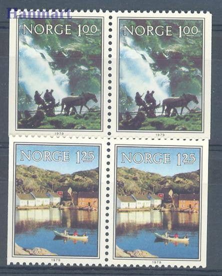 Znaczek Norwegia 1979 Mi 795-796D-D Czyste **