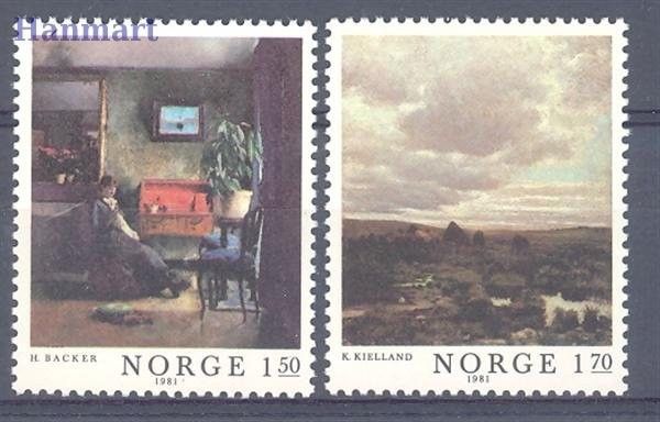 Znaczek Norwegia 1981 Mi 847-848 Czyste **