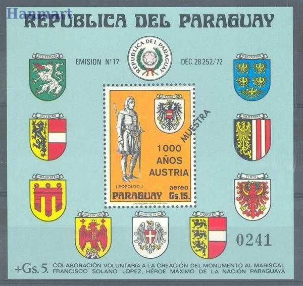 Znaczek Paragwaj 1976 Mi spebl 268 Czyste **
