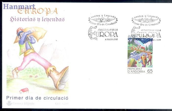 Znaczek Andora Hiszpańska 1997 Mi 253 FDC