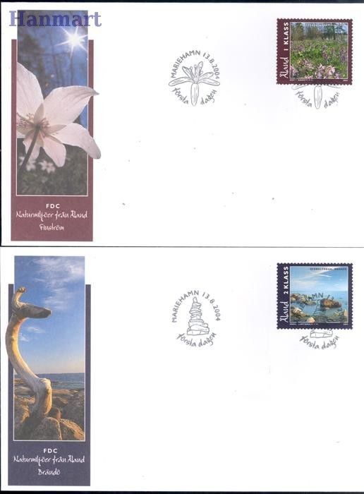 Znaczek Wyspy Alandzkie 2004 Mi 241-242 FDC