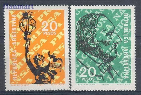 Znaczek Argentyna 1969 Mi 1037-1038 Czyste **