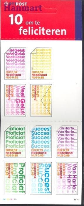 Znaczek Holandia 2001 Mi mh 1918-1927 Czyste **