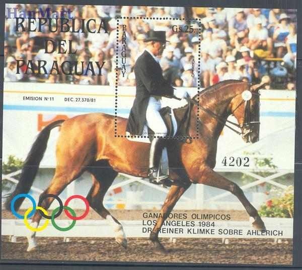 Znaczek Paragwaj 1986 Mi bl 427 Czyste **