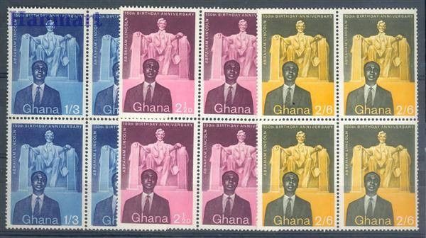 Znaczek Ghana 1959 Mi 39-41 Czyste **