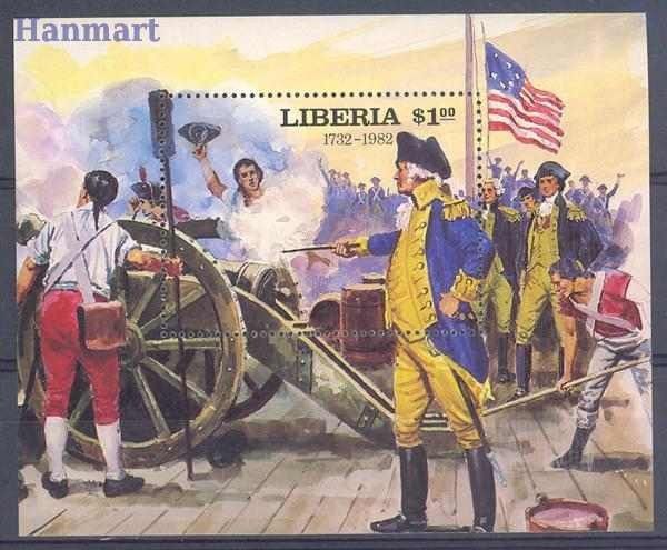 Znaczek Liberia 1982 Mi bl 102 Czyste **