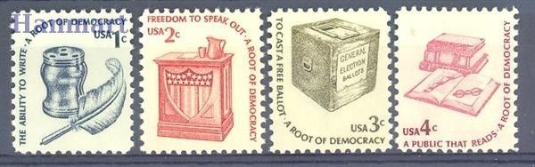 Znaczek USA 1977 Mi 1320-1323AxV Czyste **