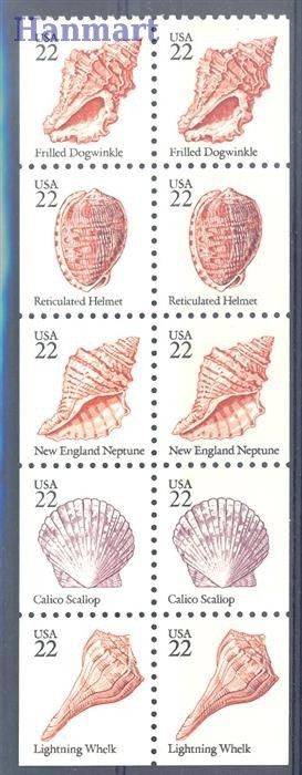 Znaczek USA 1985 Mi h-blatt 1741-1745D-E Czyste **