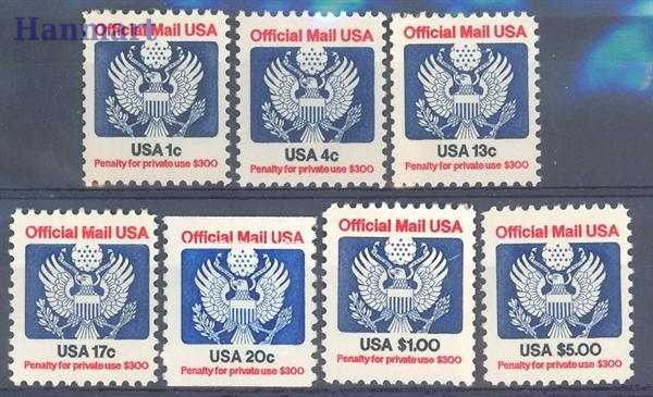 Znaczek USA 1983 Mi die 99-105 Czyste **