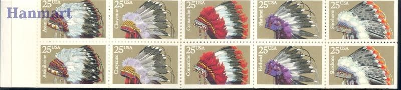 Znaczek USA 1990 Mi mh 2098-2102 Czyste **