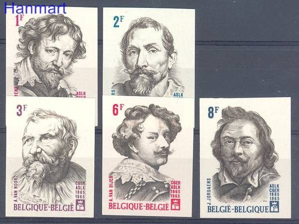Znaczek Belgia 1965 Mi 1379-1383B Czyste **