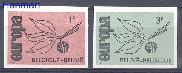 Znaczek Belgia 1965 Mi 1399-1400B Czyste **