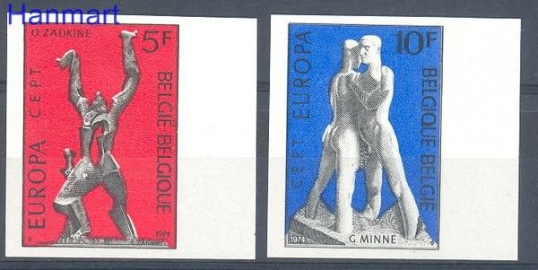 Znaczek Belgia 1974 Mi 1766-1767B Czyste **