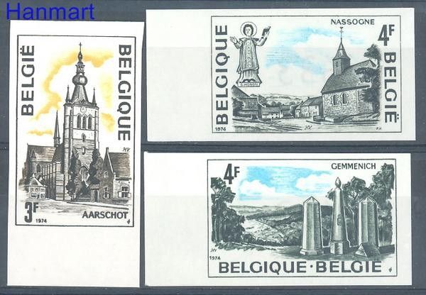 Znaczek Belgia 1974 Mi 1786-1788B Czyste **