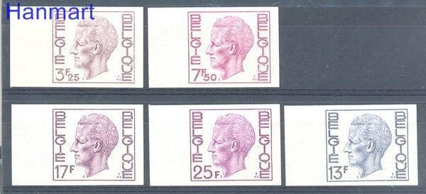 Znaczek Belgia 1975 Mi 1802-1806B Czyste **