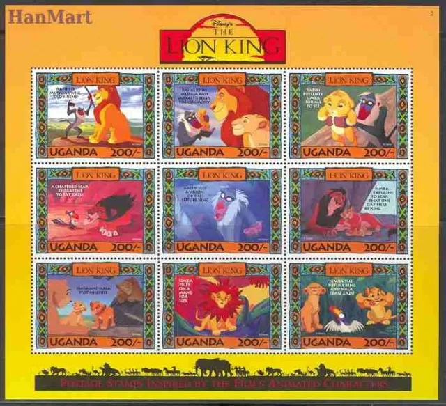 Znaczek Uganda 1994 Mi 1392-1418 Czyste **