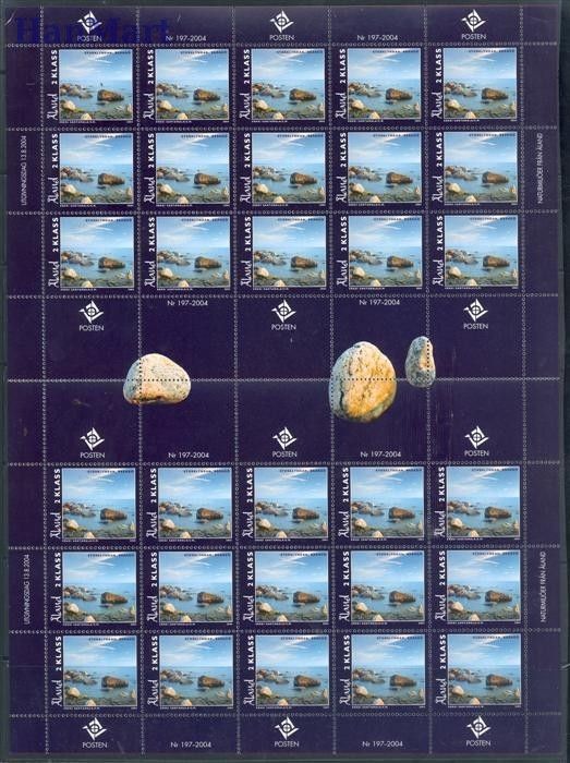 Znaczek Wyspy Alandzkie 2004 Mi ark 241-242 Czyste **