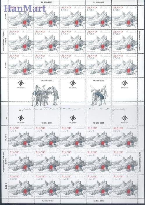 Znaczek Wyspy Alandzkie 2005 Mi ark 254 Czyste **