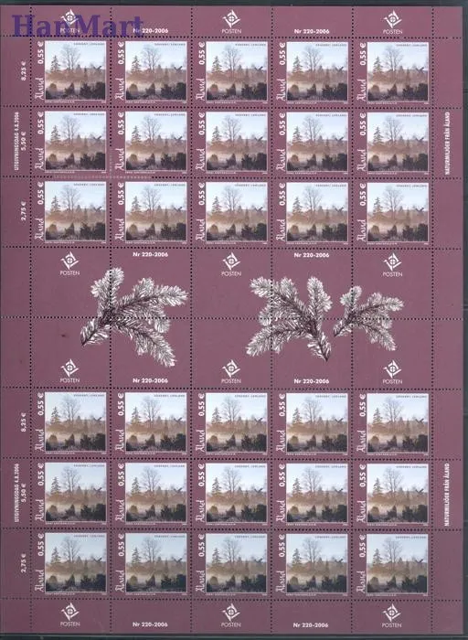 Znaczek Wyspy Alandzkie 2006 Mi ark 267-268 Czyste **