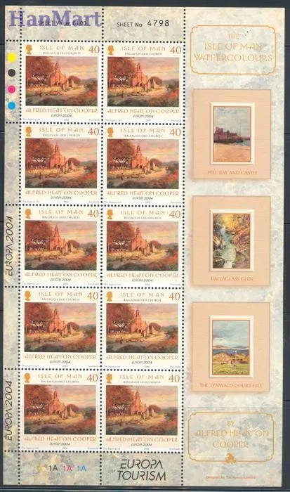 Znaczek Wyspa Man 2004 Mi ark 1165-1166 Czyste **