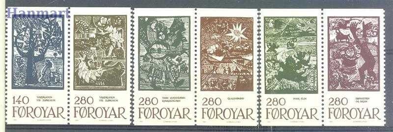 Znaczek Wyspy Owcze 1984 Mi 106-111 Czyste **