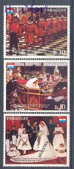 Znaczek Paragwaj 1981 Mi 3462-3464 Czyste **