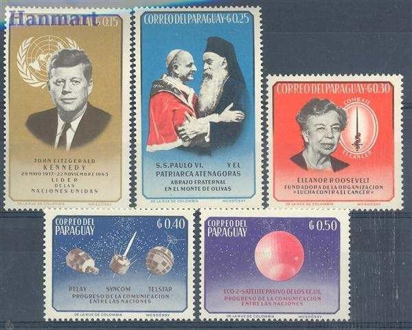 Znaczek Paragwaj 1964 Mi 1333-1337 Czyste **