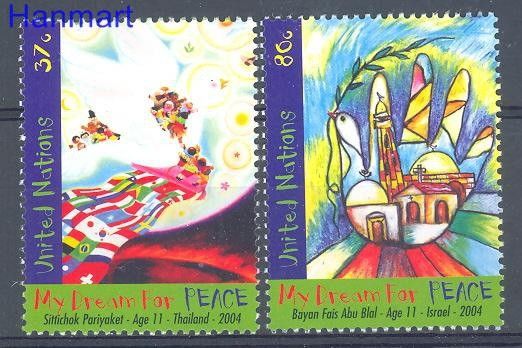 Znaczek Narody Zjednoczone Nowy Jork 2004 Mi 966-967 Czyste **
