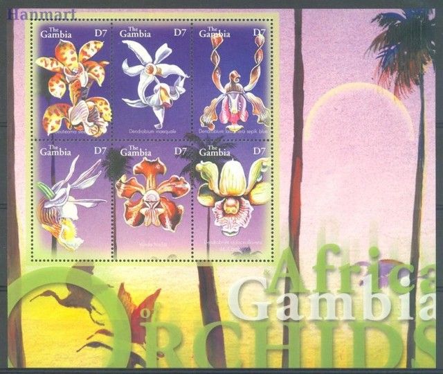 Znaczek Gambia 2001 Mi 4477-4482 Czyste **