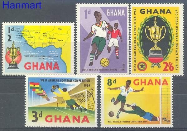 Znaczek Ghana 1959 Mi 63-67 Czyste **