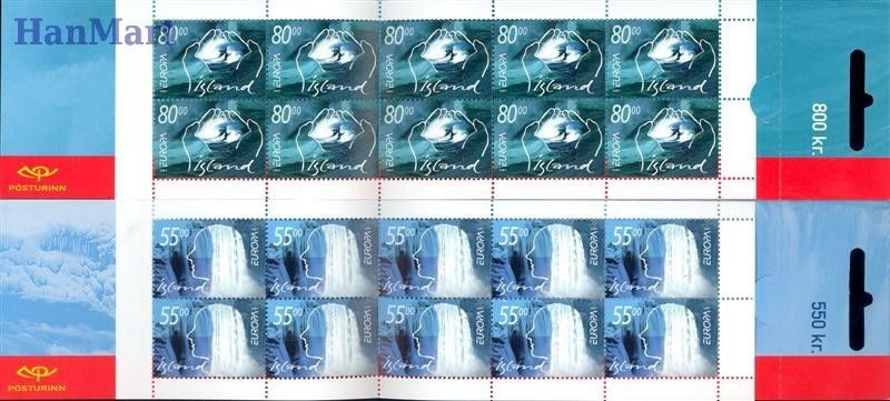 Znaczek Islandia 2001 Mi mh 981-982 Czyste **