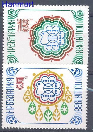 Znaczek Bułgaria 1987 Mi 3622-3623 Czyste **