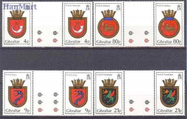 Znaczek Gibraltar 1985 Mi 493-496 Czyste **