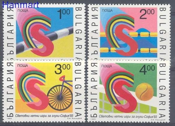 Znaczek Bułgaria 1993 Mi 4062-4065 Czyste **