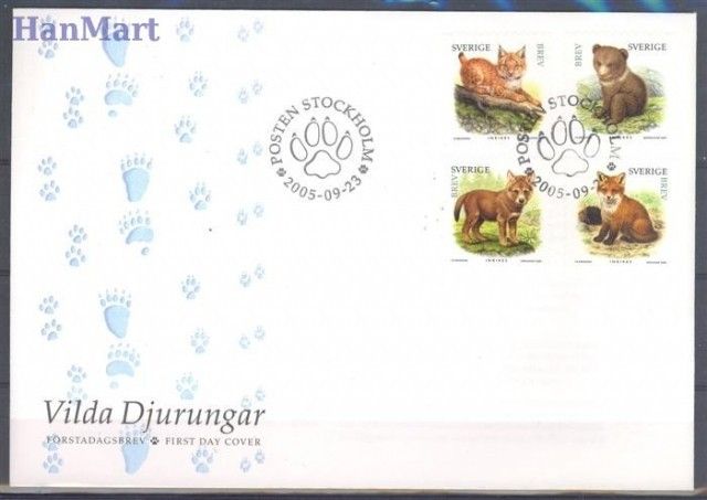 Znaczek Szwecja 2005 Mi 2487-2490 FDC