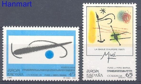 Znaczek Hiszpania 1993 Mi 3109-3110 Czyste **